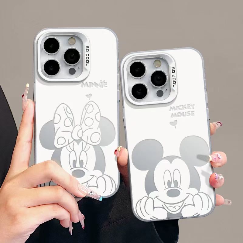 Cartoon Mickey Mouse for Apple 16/Simple 15/14pro Phone Case 15 promax13/12/11X Couple