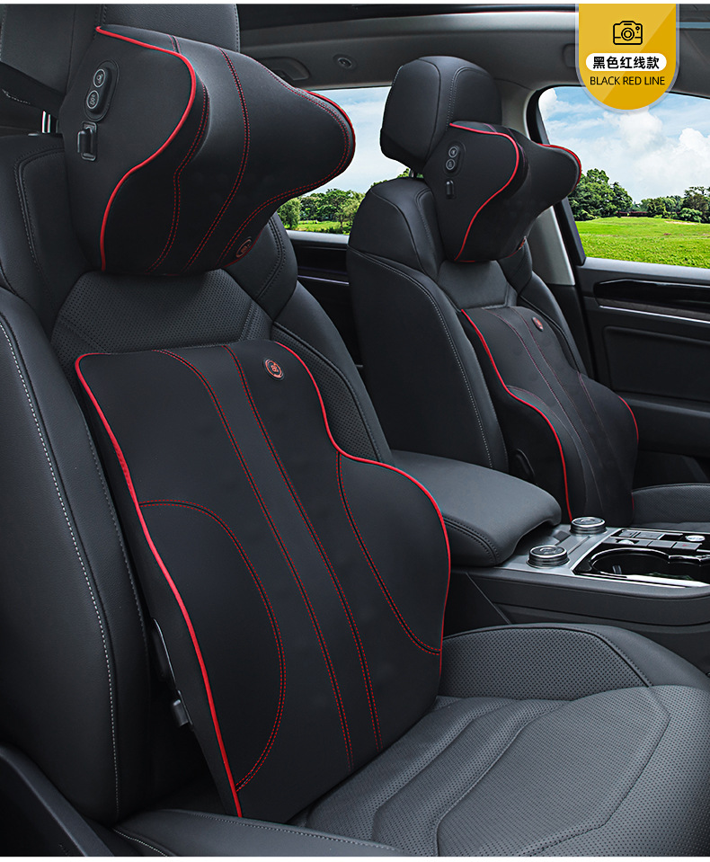 Auto-Vibrationsmassage-Nackenkissen, Intelligentes Auto-Lendenkissen, Sitz-Kopfstütze, Rückenkissen, Elektrisches Nackenkissen – Detail 16