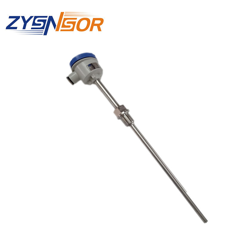 昆仑海岸温度传感器DC24V/0-100度/输出4-20MA  /300杆长