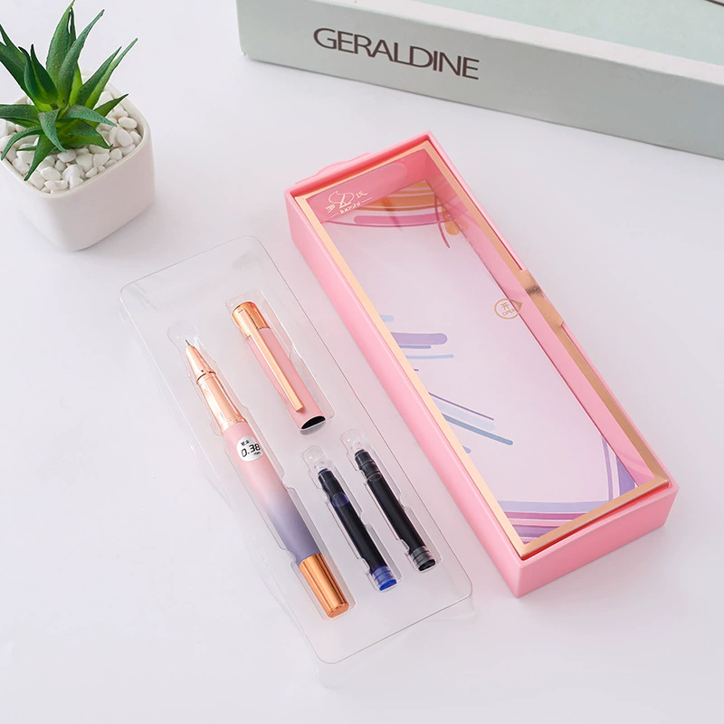 Рош Gift-boxed pen, changeable automatic set for elementary school students, Birthday gift, wholesale