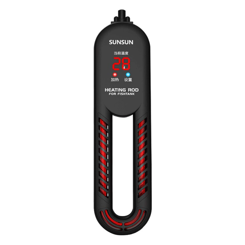 Нагревательный элемент для аквариума с регулируемой частотой вращения, двойным дисплеем, автоматическим поддержанием постоянной температуры, нижним фильтром и PTC-нагревателем, защищенным от взрыва.