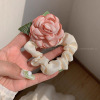 15#Green satin pillow hair band 14cm