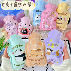 新型の小さいサイズの冬のアニメのぬいぐるみの湯たんぽの注水湯たんぽの湯たんぽの学生はお腹の湯たんぽを温めます。
