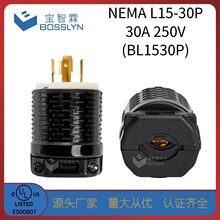NEMA L15-30������ѷ�����ͷ UL��֤����װ��ʽ��ͷ30A 250V