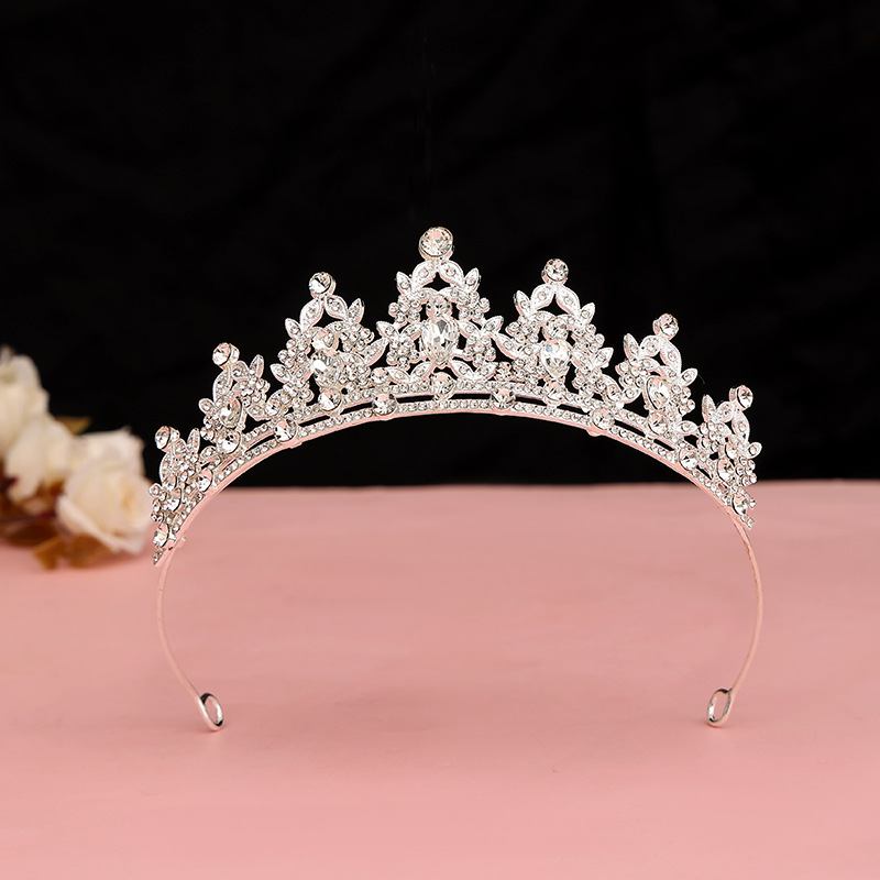 Los niños corona pastel tocado cristal accesorios para el cabello corona chica cumpleaños rendimiento diadema princesa vestido accesorios al por mayor