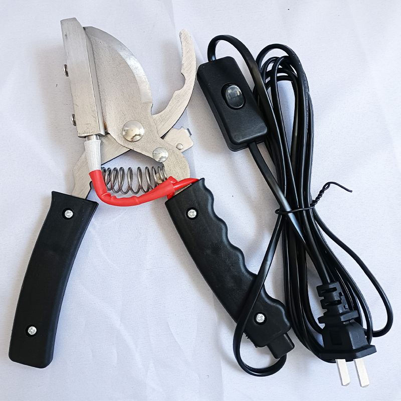 Alicates de corte de cola de calefacción eléctrica Alicates de corte de cola de granja de cerdos Alicates de corte de cola de acero inoxidable para lechones Equipo de cría de cerdos