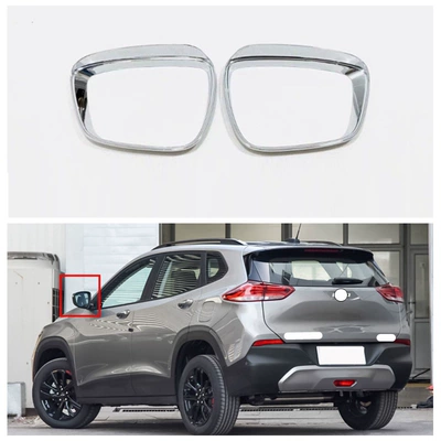Suitable for Chevrolet 19 Tracker Modification, Air Vent, Center Console Gear Shift, Rearview Mirror Abs Decoration Y (Şüşə kənarı xromları/moldingləri) - electroplating-rearview-mirror-rain-shield-2