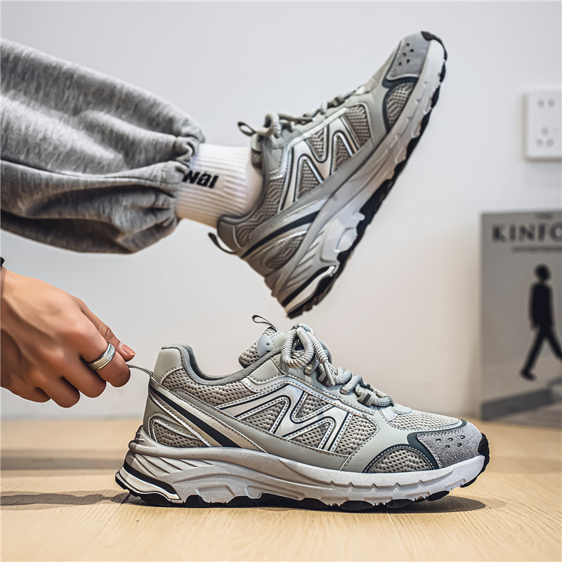 2025 otoño chatarra red respirable zapatos deportivos al aire libre en vivo zapatos de padres estudiantes con viejos zapatos de hombre