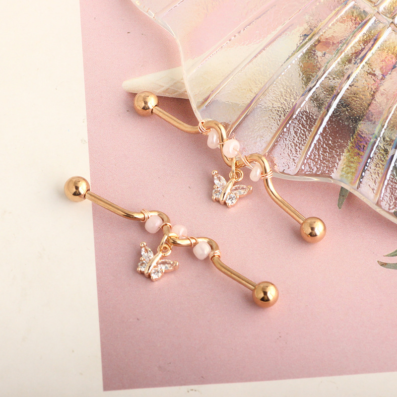 Simple Style Cross Heart Shape Stainless Steel Plating Inlay Zircon Ear Studs 1 Piece