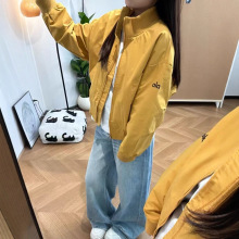 美式复古韩版宽松短款立领棒球外套女2025新款秋季学生小个子夹克