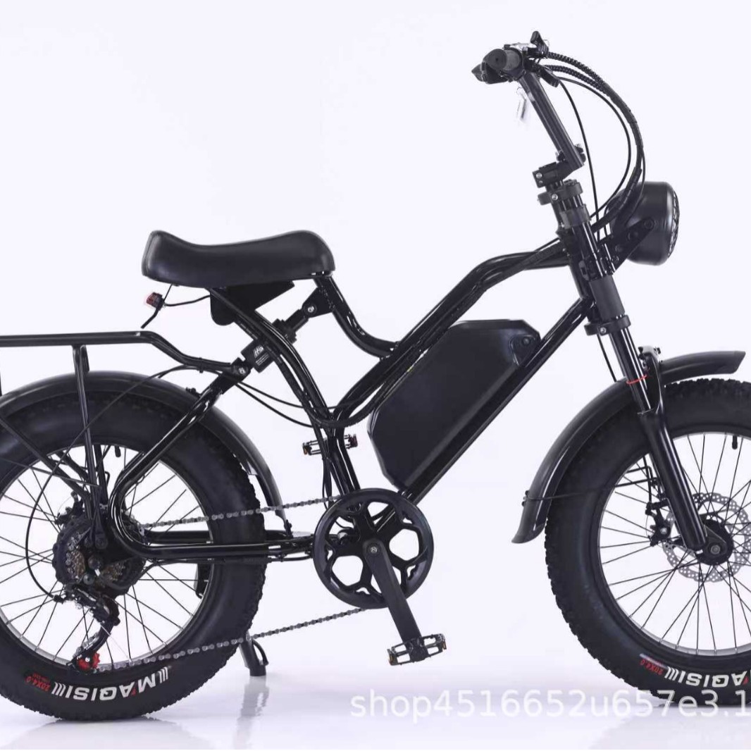 Snow Beach Electric bikes48v fat tire 7 Gear Change Adult Cross - Country Cross - Border mountain bike
