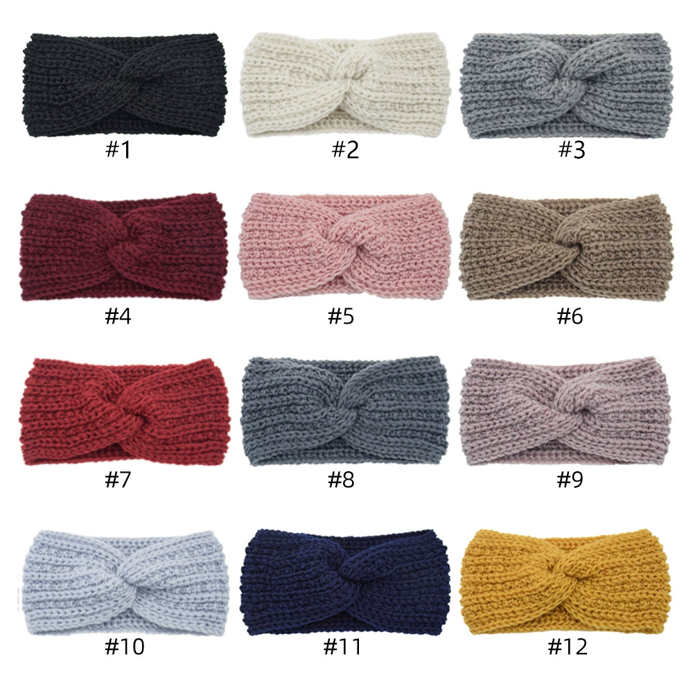 Ретро повязка на голову, knitted эластичная косынка для лица, для йоги, европейский стиль
