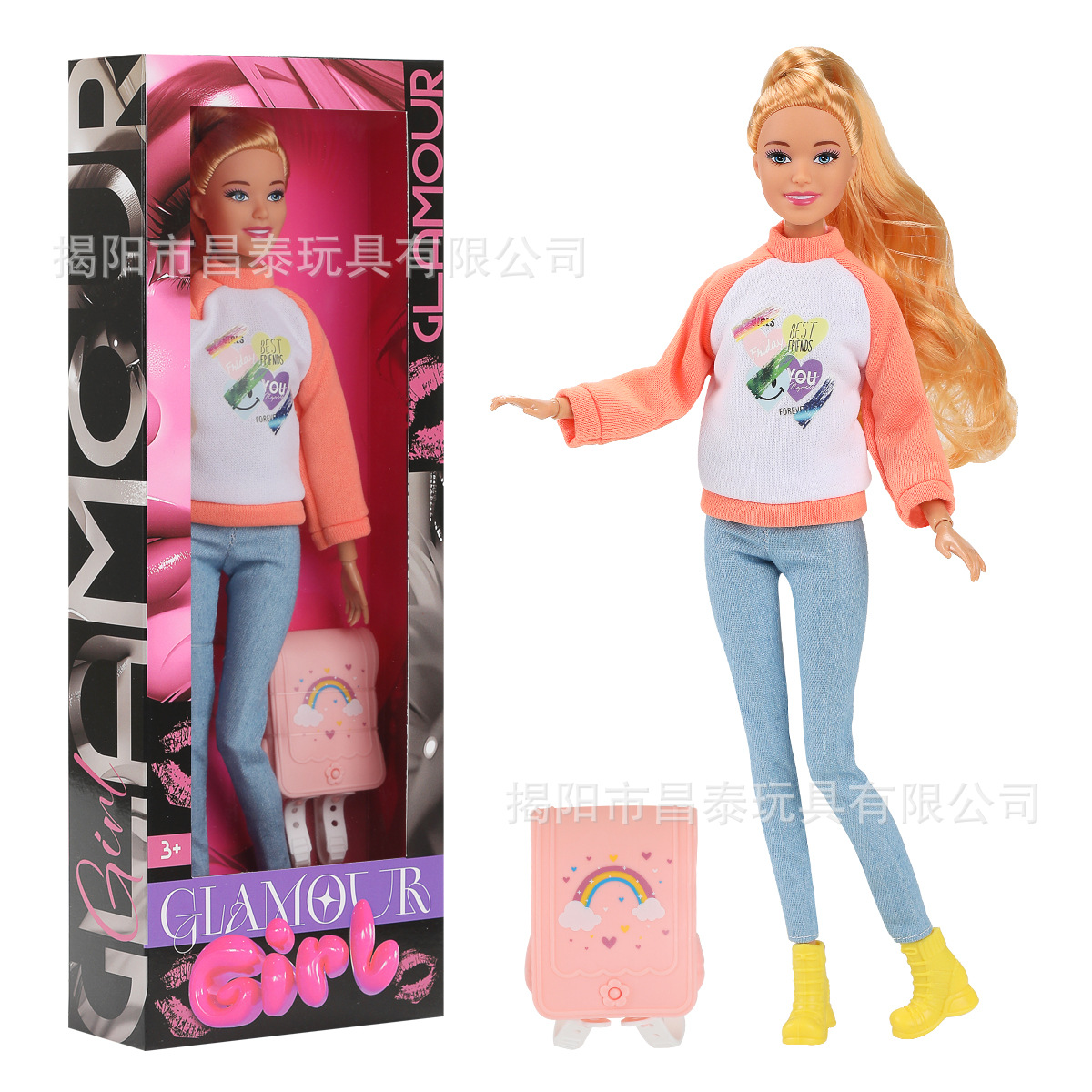 Cross Border Color Boxed 11 Joint 30cm Bobby Doll Sweatshirt Dress suit Girl Doll Birthday Gift