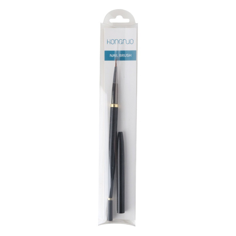 Pincel para Arte de Uñas de Metal con Mango Largo para Manicura