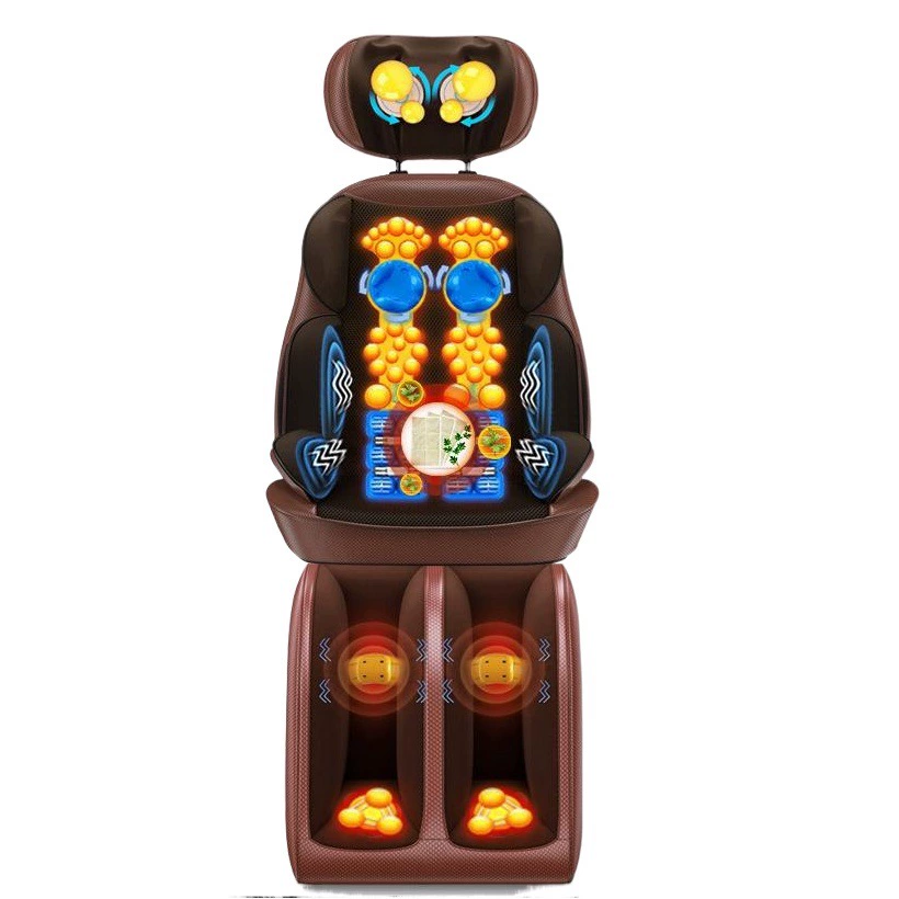 Массажное кресло для дома, массажер для плеч и шеи, электрический массажер для шеи, спины, талии, всего тела, многофункциональный