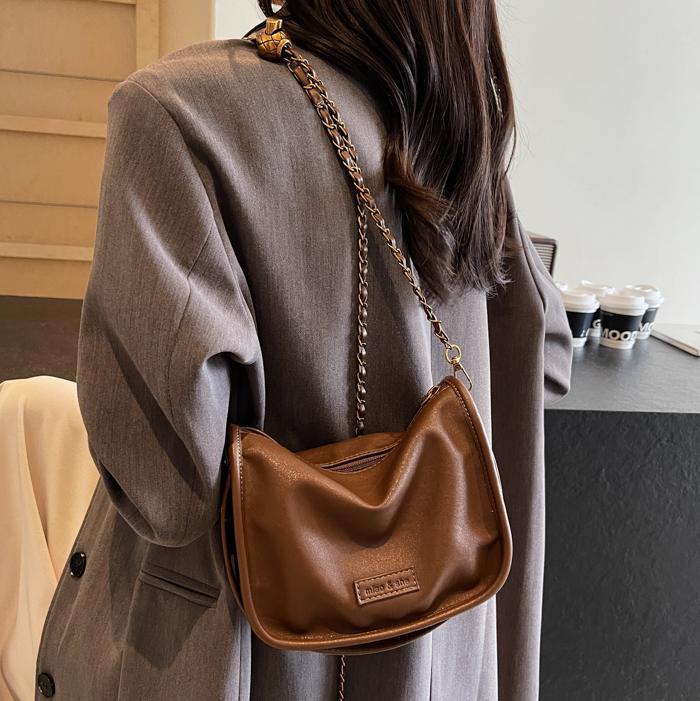 Bolsos de moda coreanos simples para mujeres 2024 nuevos bolsos de hombro casuales de nicho de alta calidad, bolsos de tendencia generales