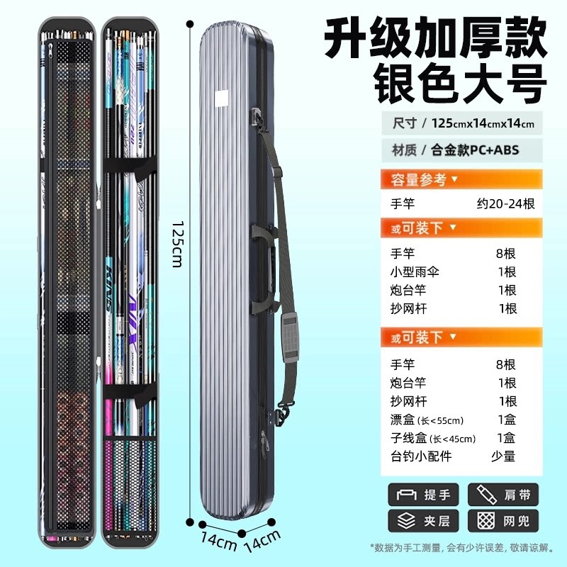 Funda Rígida e Impermeable para Cañas de Pescar Acero Inoxidable Resistente al Desgaste para Pesca image 25