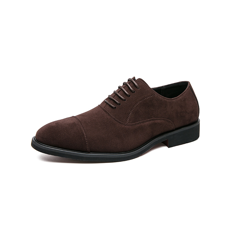 Zapatos de cuero esmerilados de talla grande transfronterizos para hombre 38-46 talla 2023 nuevos zapatos casuales de negocios para hombre zapatos de cuero para hombre de tres juntas