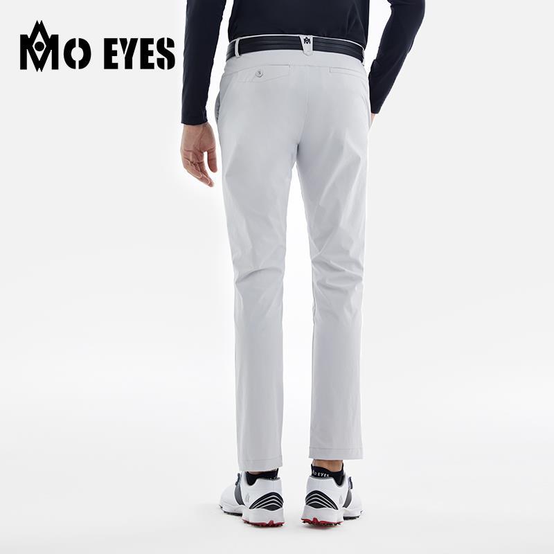 Quần dài golf nam mùa hè thắt lưng co giãn, phong cách thể thao — M23KUZ003-màu xám, M23KUZ003-màu trắng, M23KUZ003-Đen, M23KUZ003-màu xanh lá cây