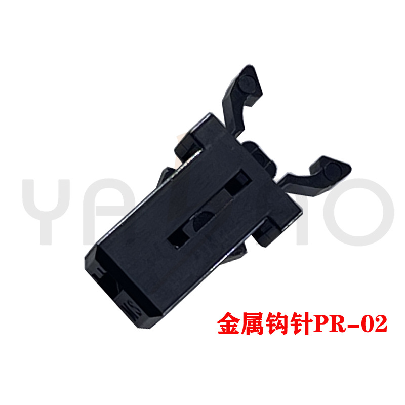 PR-02 금속 크로 셰 뜨개질 블랙