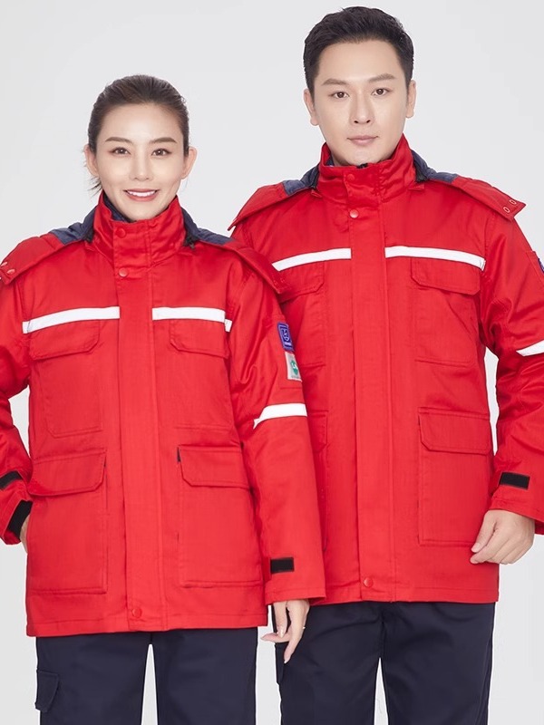 Ropa de trabajo, chaqueta de algodón, invierno, color antiestático, estación de servicio, ropa de algodón caliente, ropa de algodón personalizada