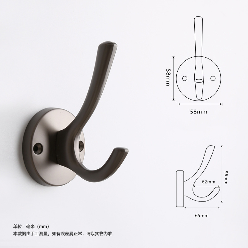 Ropa de armario gancho solo gancho de estilo europeo gancho de pasillo gancho de ropa colgante de pared gancho de pared-gancho de llave libre