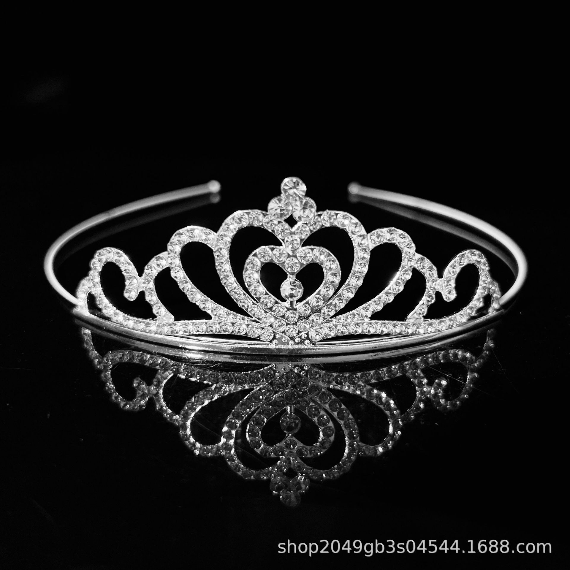 Niños corona tocado de cabello de adultos danza espectáculo de escenario de cristal de diamante niñas para anfitriones de bebés