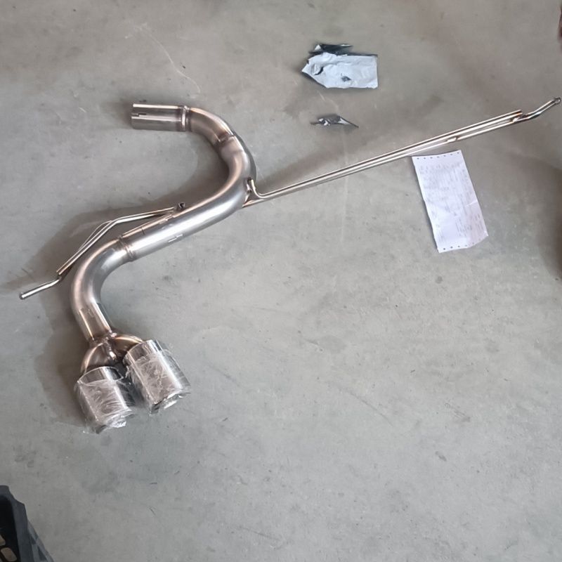 Golf 6 7.5 7 8 Scirocco Car Exhaust Pipe Upgrade Tail Section Swallowtail Dual Outlet Quad Outlet Middle Outlet Accessories