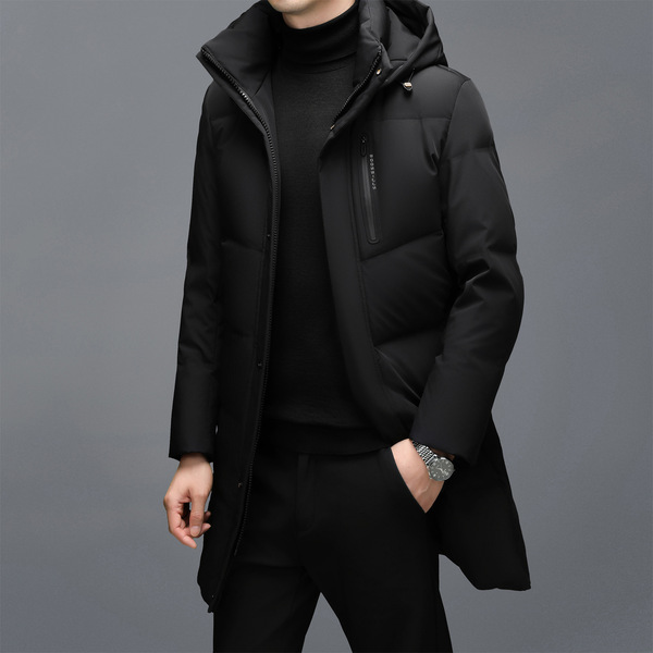 Elite keep warm casual long down jacket