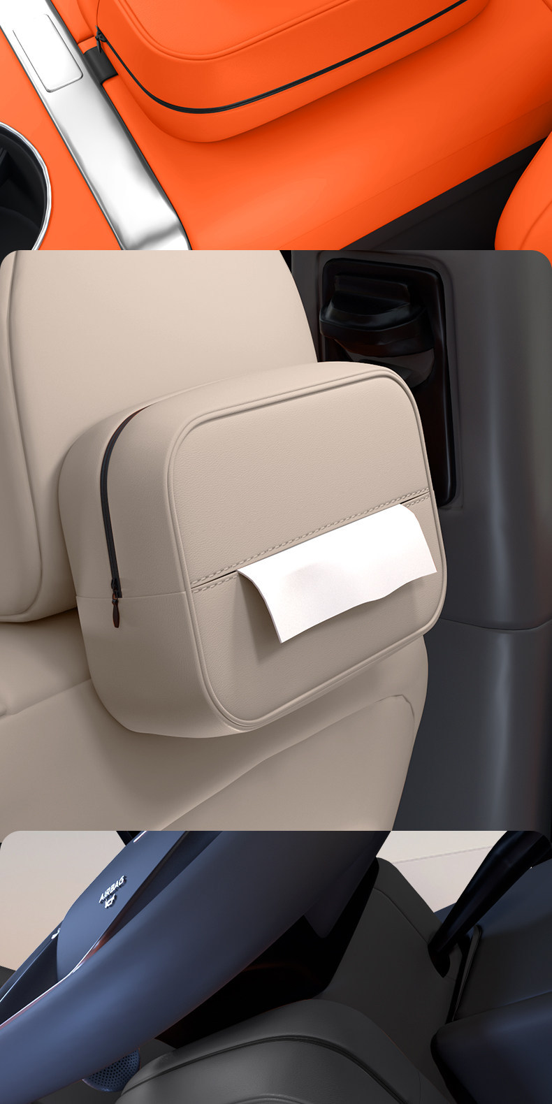 Suitable for Aito M9 Car Tissue Box, 24 Models of Tissue Boxes for the Center Console, Car Seat Back Tissue Holder, Interior Accessories