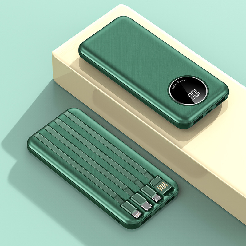 Nuevo multicolor, delgado y ligero dispositivo de carga digital, fuente de alimentación móvil de gran capacidad con cuatro líneas de 2w mAh en stock