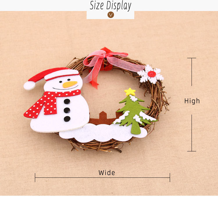 Wholesale New Wooden Rattan Garland Christmas Decorations Nihaojewelry display picture 11