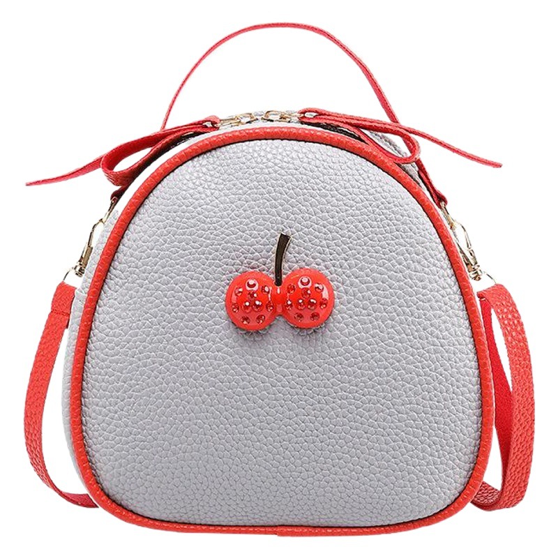 K-Style of Pebbled Contrasting Cherry Backpack Export Wholesale 2022 Summer New Women's Shoulder Crossbody Mobile Phone Bag