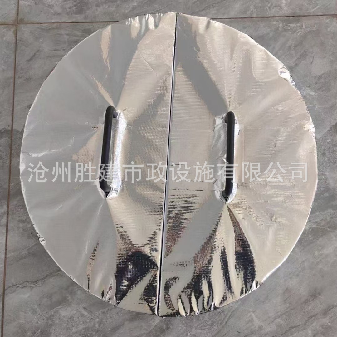 厂家供应松木木质井盖 双层岩棉木质保温井盖