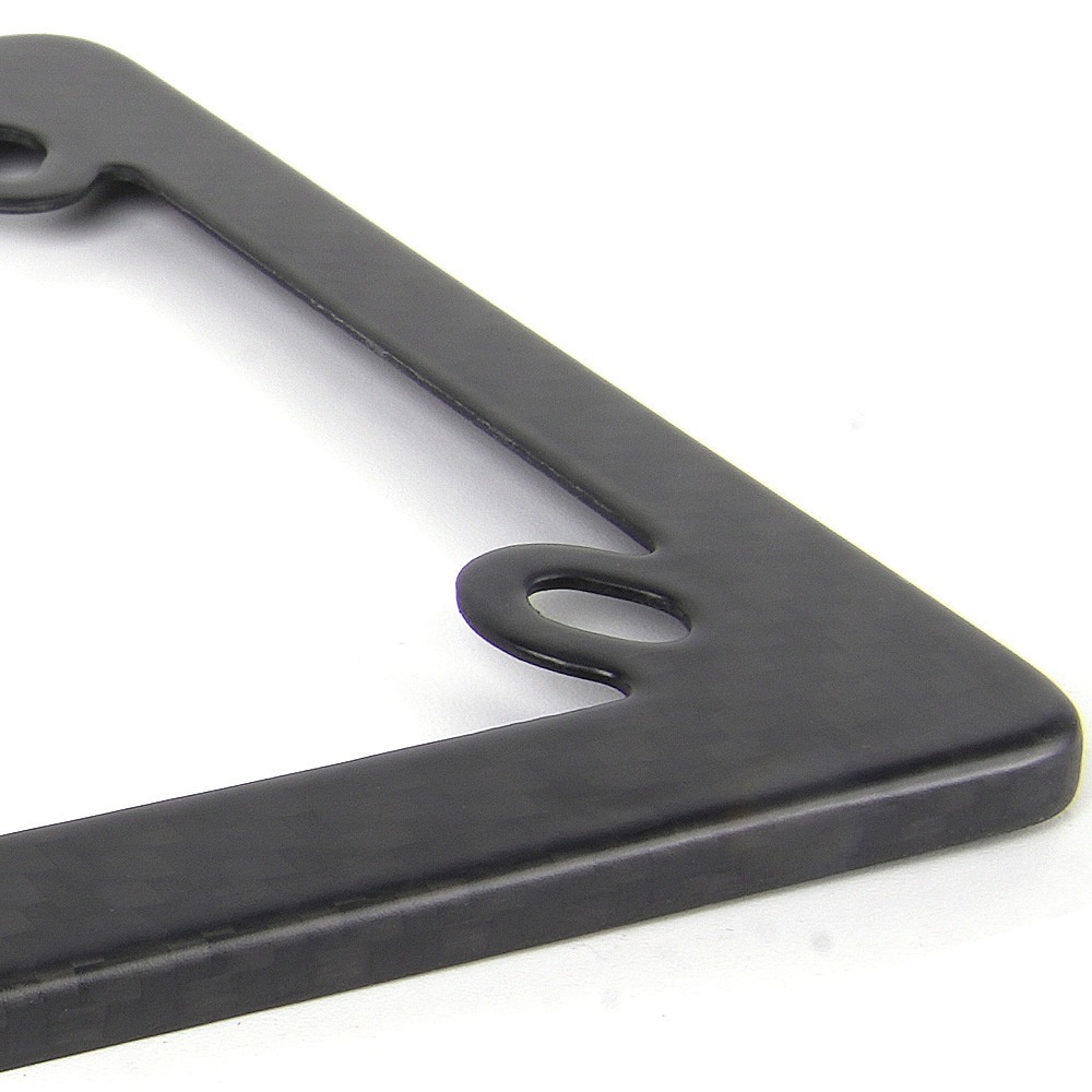 Us Standard 4-Hole Motorcycle License Plate Frame, Matte Dry Carbon License Plate Frame, Us Standard License Plate Holder Modification Accessories