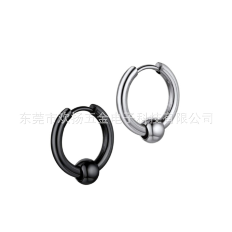 Fashionable classic universal earrings stainless steel for men and…
