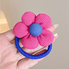 Children's hair rope solar-powered, cute ponytail, hair accessory, no hair damage, flowered