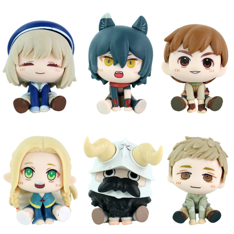 Qバージョン メイズライス 6個セット アニメ フィギュア マルシル レオシル チャクセンシ フィギュア オーナメント|undefined