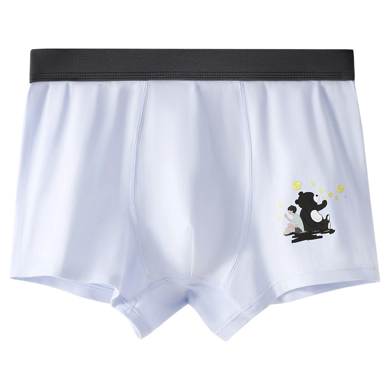 Ropa interior juvenil de los hombres de algodón de verano delgado de los hombres boxer shorts de algodón antibacteriano entrepierna Deportes más tamaño ropa interior de los hombres