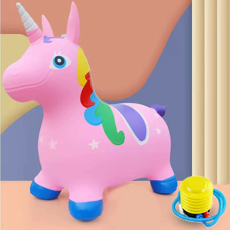 Прыгающий конь детский пони надувная игрушка ребенок верховая езда