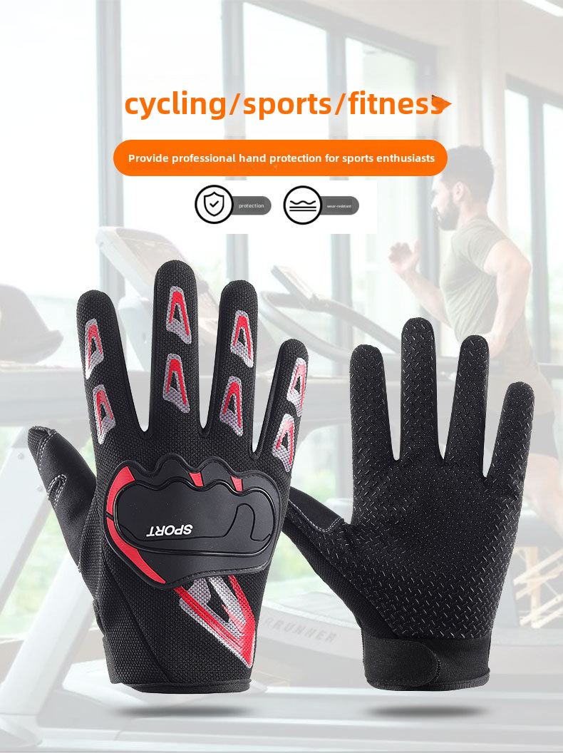 Half-finger Fitness Gloves Men's Outdoor Sports Single and Parallel Bars Equipment Training Non-slip Wear-resistant Anti-seismic Mountaineering Fishin_maomaolike.com