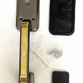 防盗门外装门老式自动锁把手大门锁具拉手家用外装十字锁执手单个