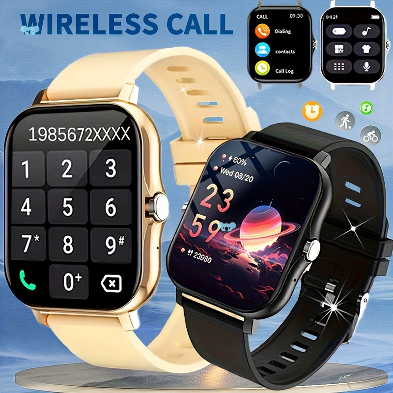 1,83-дюймовые часы с полным сенсорным экраном для мужчин и женщин