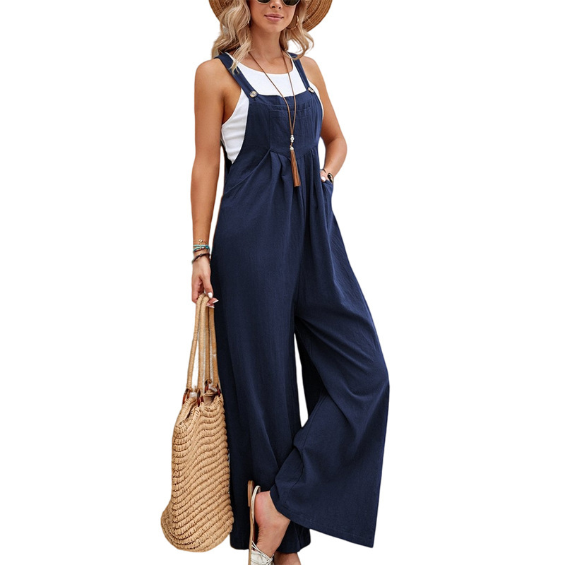Spot 2023 Amazon venta caliente eBay estación independiente wish ropa de mujer europea y americana estilo caliente color sólido casual correa larga