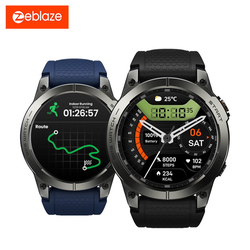 Zeblaze Stratos 3 Pro: GPS smartwatch with Bluetooth calling, AMOLED display, and fitness tracking