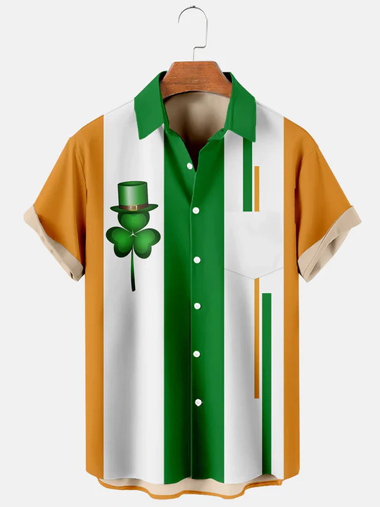 Estación independiente transfronteriza verano nueva camisa impresa digital para hombres tendencia de moda top hawaiano de solapa de manga corta