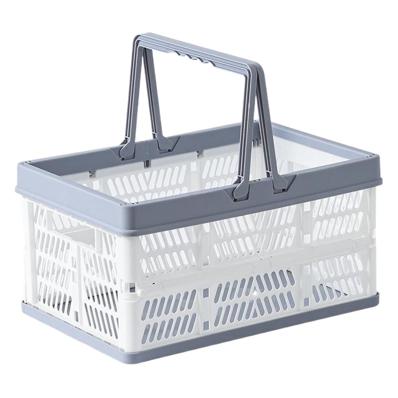 Gran cesta de la compra cesta de picnic supermercado merienda cesta plegable cesta portátil hogar cesta de plástico