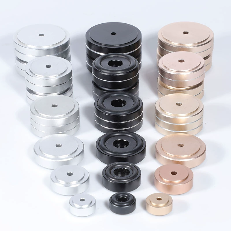 Акустические усилители все алюминиевые ножки противоскользящие коврики для защиты от ударов износостойкие амортизаторы для повышения HIFI аксессуары серебряные колонки для ног