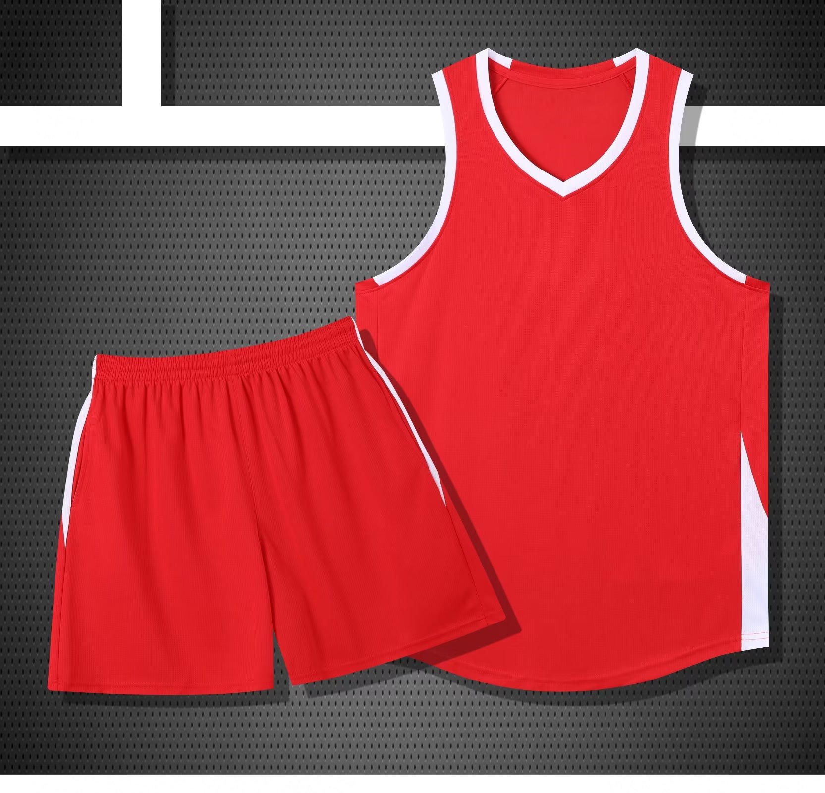 American basketball uniform suit men's printed student Jersey sports vest training competition team uniform training camp