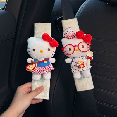 Couple Set, Goddess Style — Seat belt shoulder pad - white-for-all-seasons-apple-kt-sweet-potato-chips-chef-kt